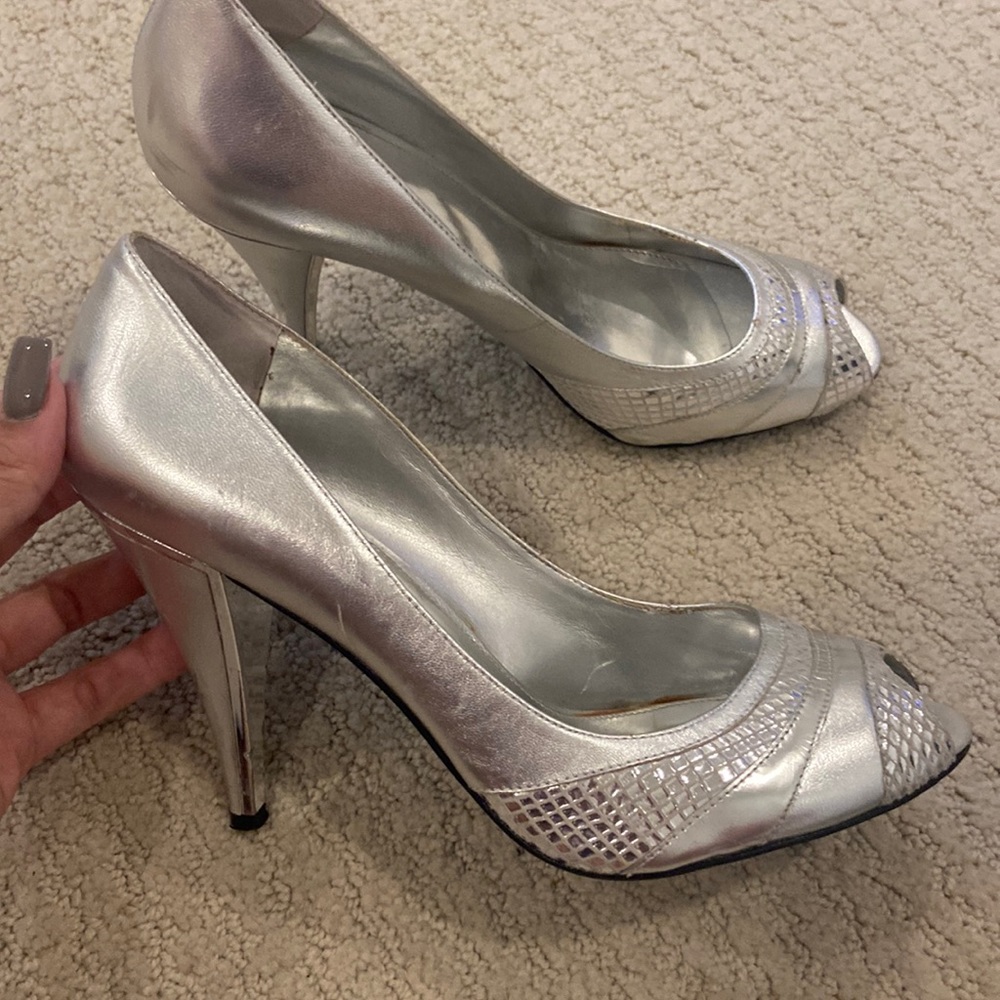 Silver shoes